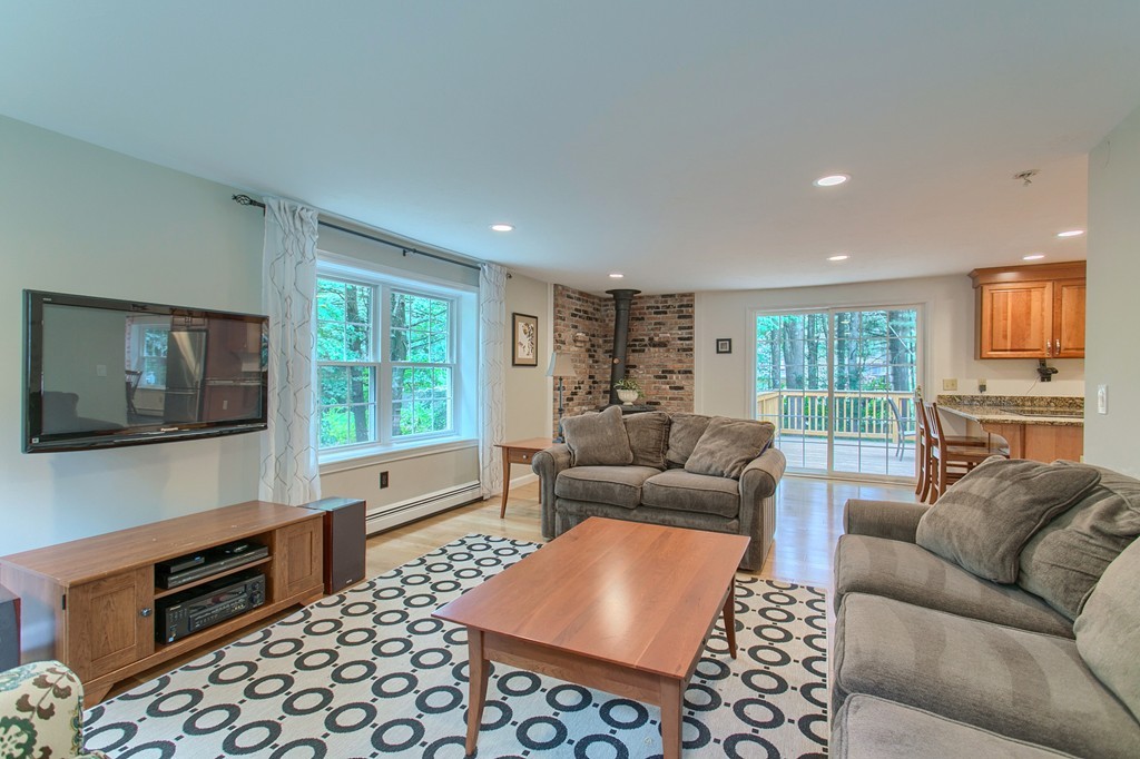104 Sampson Road Bolton, MA 01740 - Photo 13 of 30 a living room with furniture and a flat screen tv