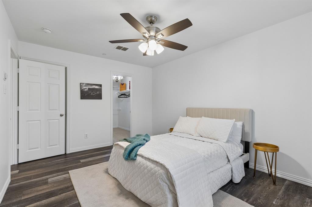 2916 Durango Place Bedford, TX 76021 - Photo 15 of 30 En-suite bedroom with a HUGE walk-in closet with your own bougie chandelier
