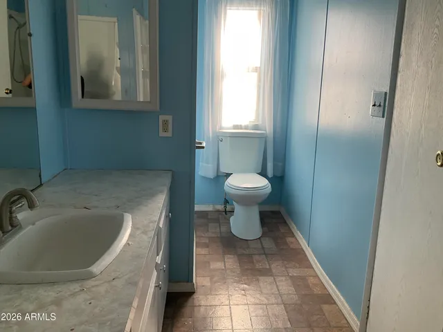a bathroom with a sink and a toilet