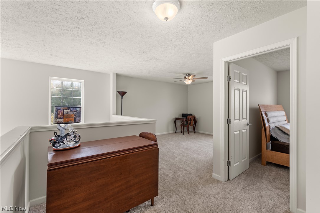 3967 Gardiner Run Akron, OH 44321 - Photo 15 of 35 Loft featuring light carpet and a textured ceiling