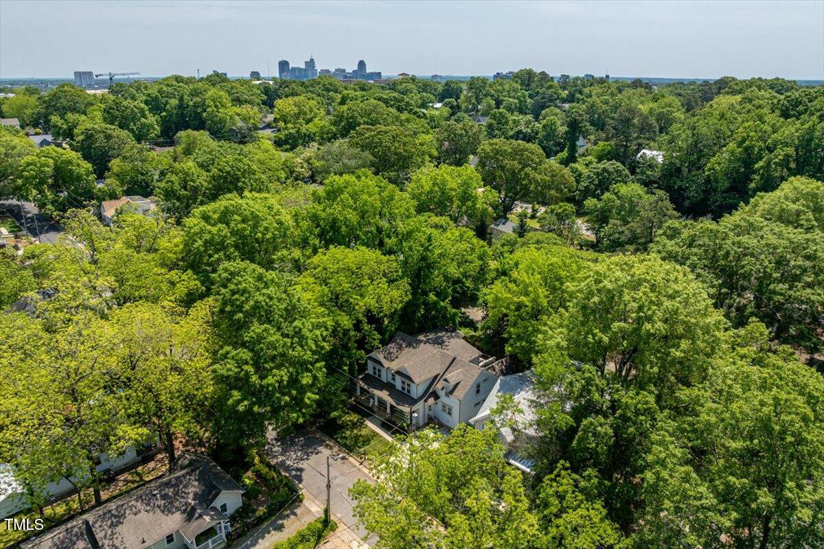 2613 Bedford Avenue Raleigh, NC 27607 - Photo 44 of 44 an aerial view of a house with a yard