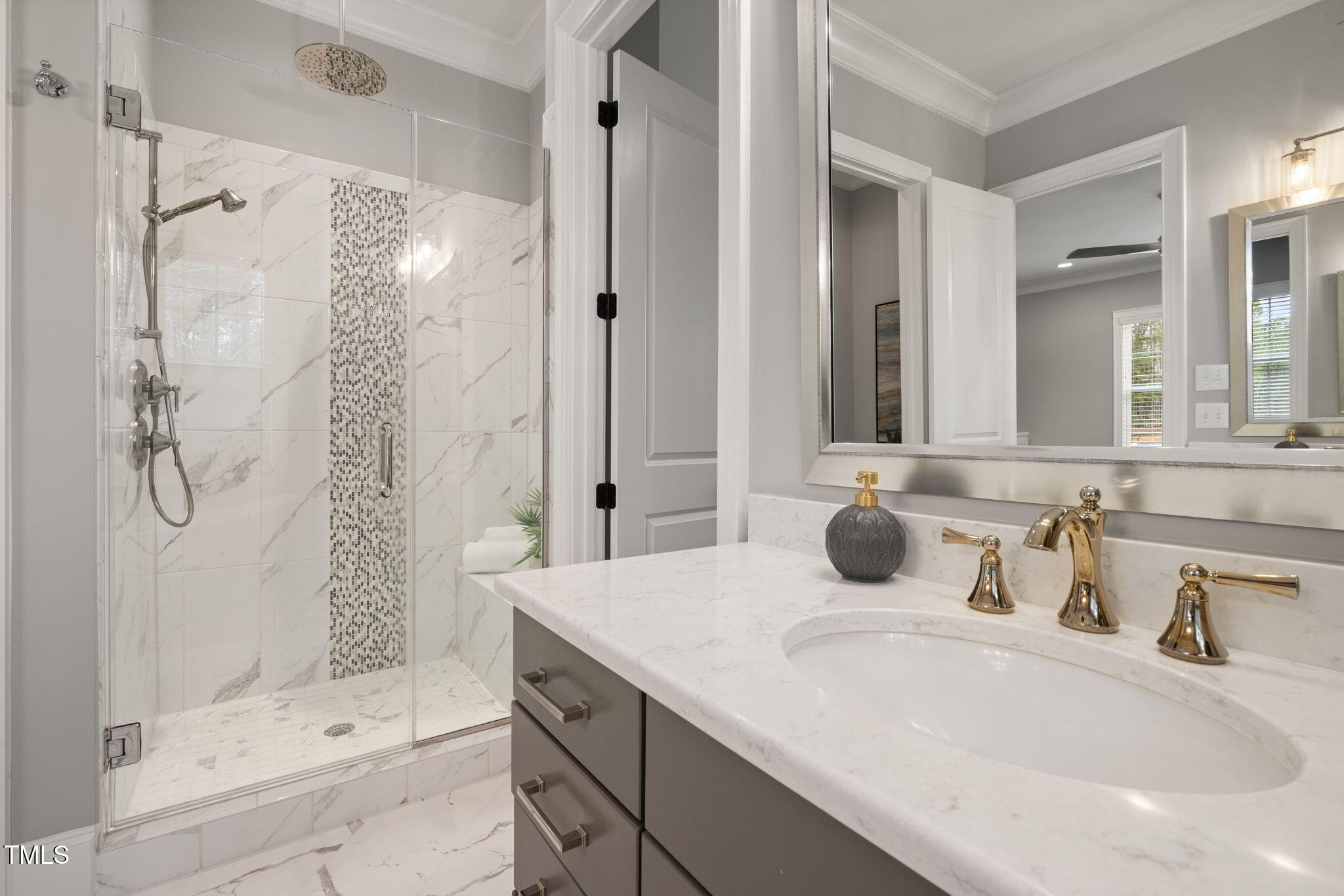 170 Pine Cone Loop Pittsboro, NC 27312 - Photo 30 of 58 a bathroom with a tub sink and mirror