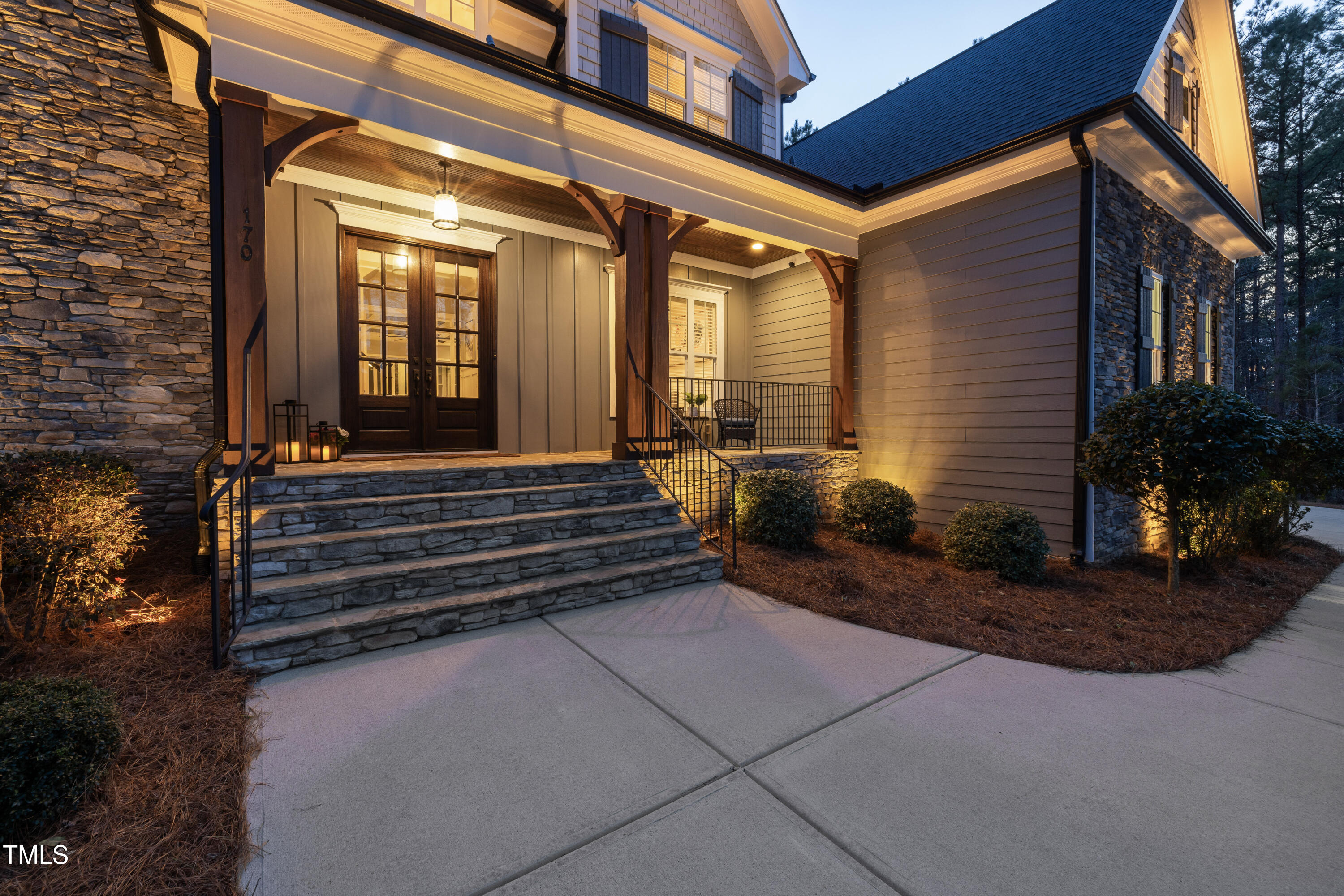 170 Pine Cone Loop Pittsboro, NC 27312 - Photo 7 of 58 a view of a house with a small yard and wooden floor and fence