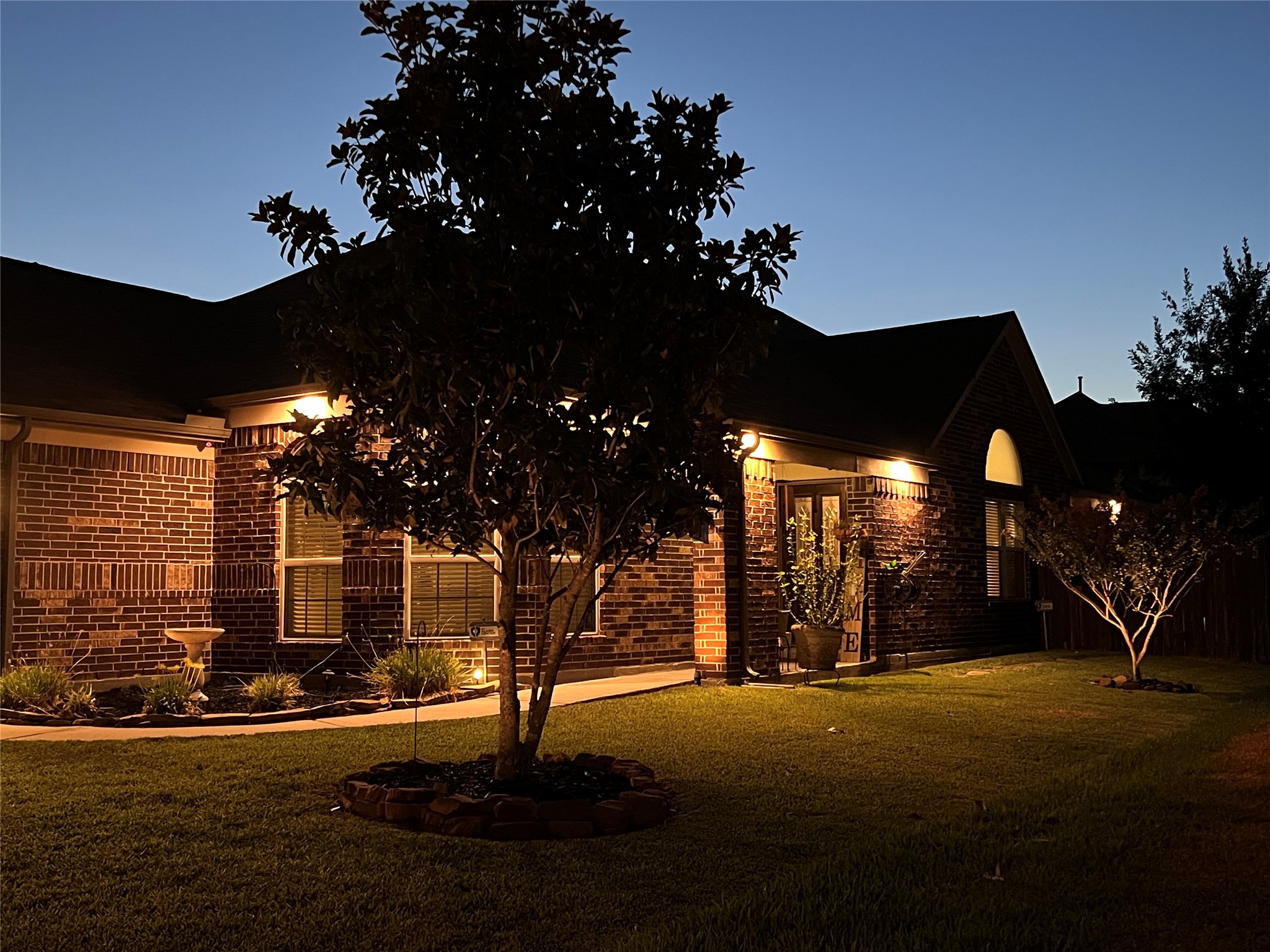29307 Pear Side Court Spring, TX 77386 - Photo 25 of 29 You will appreciate the exterior soffit lighting.