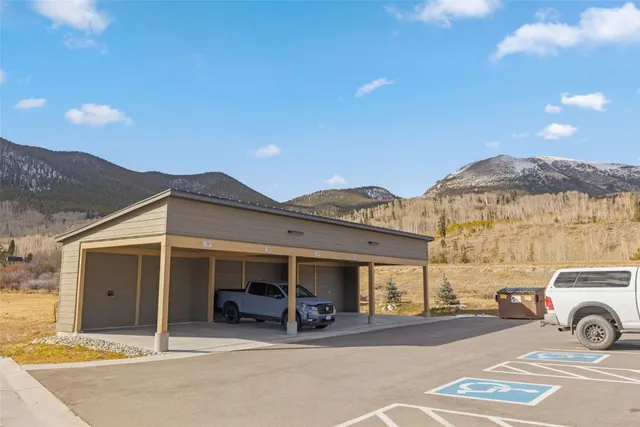 a view of a car garage