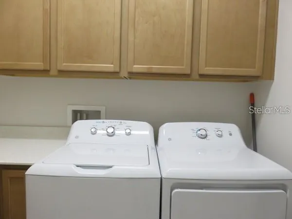 a view of small space with racks on the wall