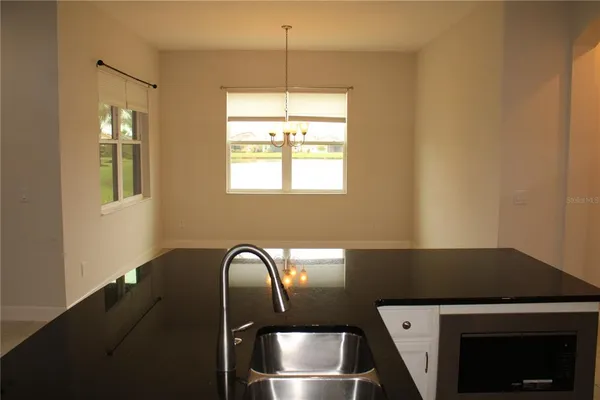 a close view of kitchen appliances