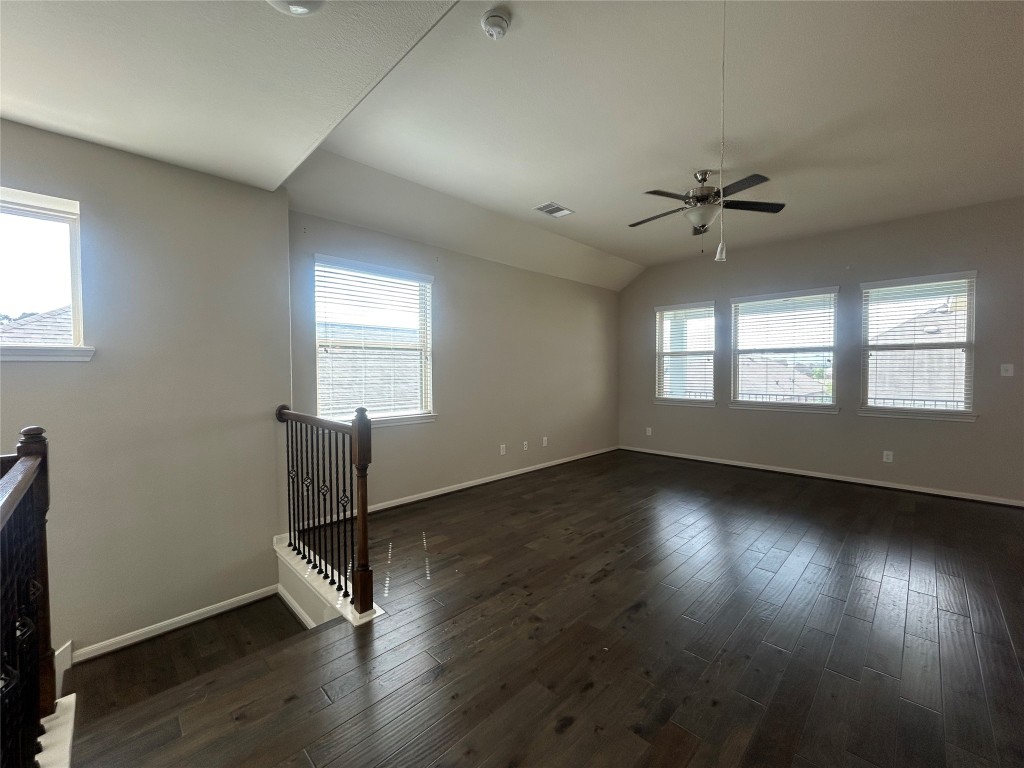 3132 Dunsmore Manor Court Spring, TX 77386 - Photo 16 of 18 a view of empty room with wooden floor and fan