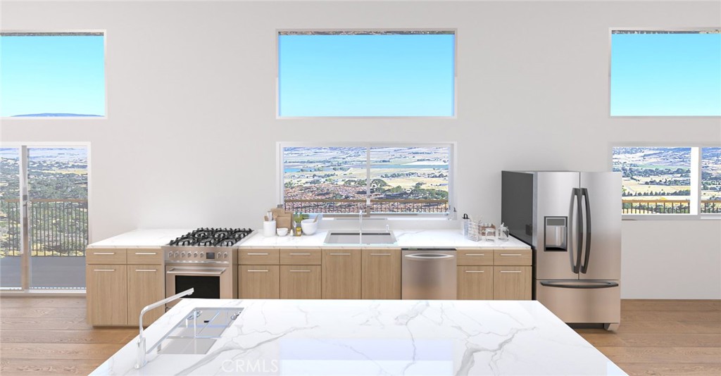 0 Zurich Drive Tehachapi, CA 93561 - Photo 55 of 58 a view of a kitchen with kitchen island a sink stainless steel appliances and cabinets