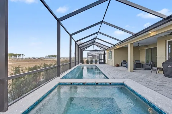 a view of outdoor space with seating area