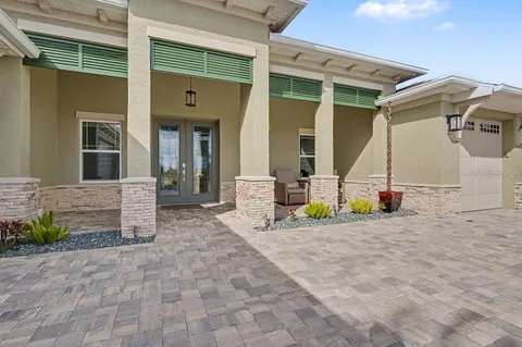 a view of a house with a space