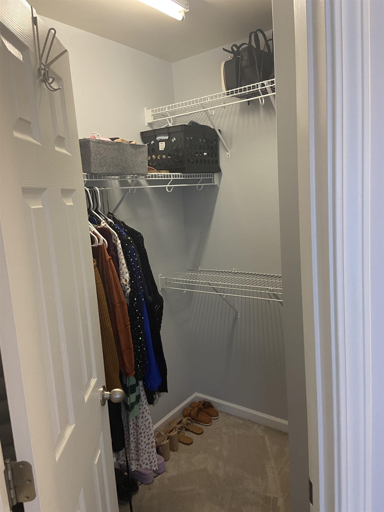 95 Red Coat Drive Cameron, NC 28326 - Photo 19 of 35 a view of walk in closet with clothes and shoes