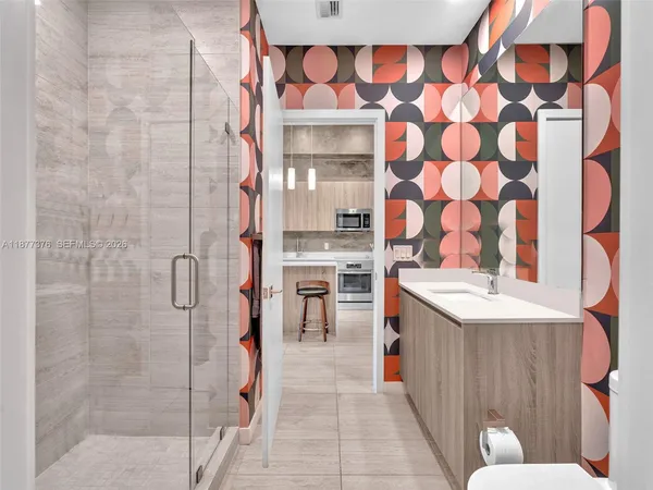 an aerial view of a city