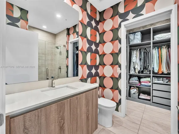 a view of a building entrance