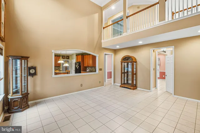 a view of a livingroom with a large window
