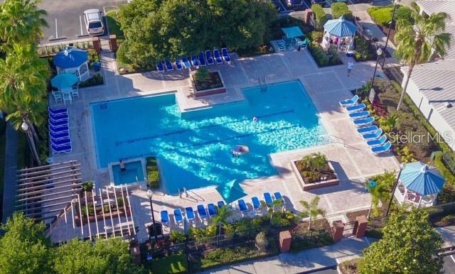 3403 Greenwich Village Boulevard, Unit 203 Orlando, FL 32835 - Photo 15 of 16 an aerial view of a house with a garden