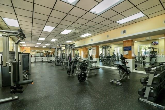 3403 Greenwich Village Boulevard, Unit 203 Orlando, FL 32835 - Photo 16 of 16 a view of a room with gym equipment