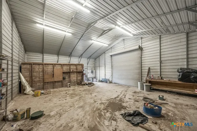 a view of lake with green space