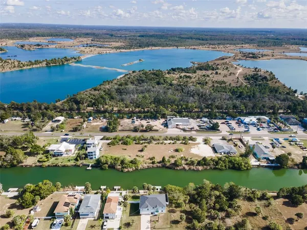 a view of a backyard with palm trees