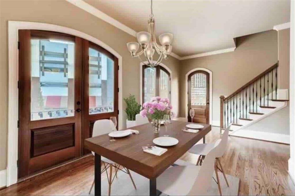 384 16th Street Northwest, Unit 1 Atlanta, GA 30363 - Photo 13 of 31 a view of a dining room with furniture window and wooden floor