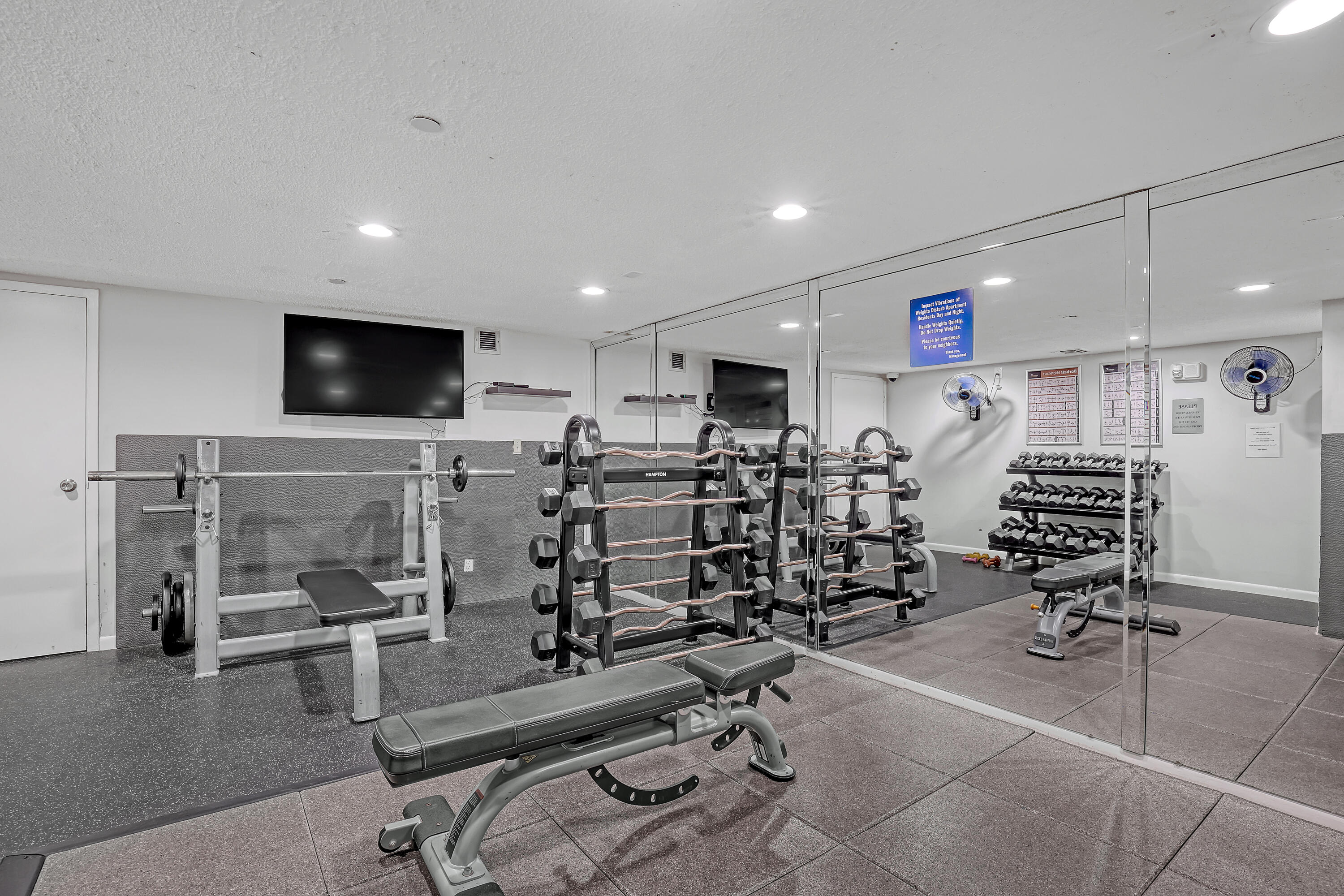 3301 South Ocean Boulevard, Unit 403 Highland Beach, FL 33487 - Photo 44 of 51 Gym weights