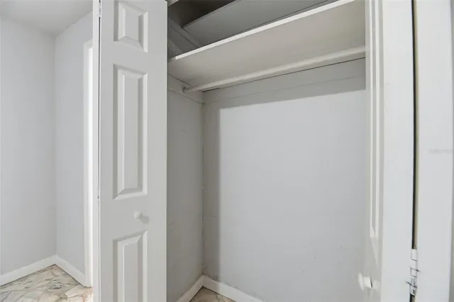 a view of a closet