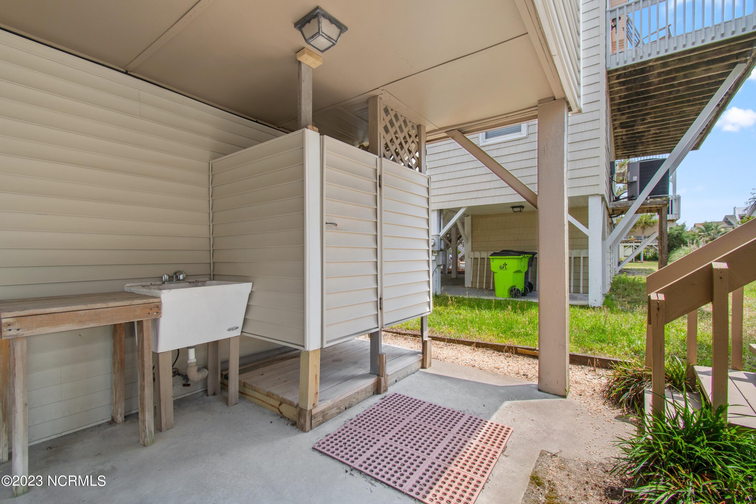 414 5th Street Sunset Beach, NC 28468 - Photo 34 of 47 Outside Shower & Fish Sink