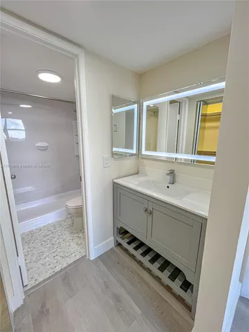 a view of swimming pool from a window