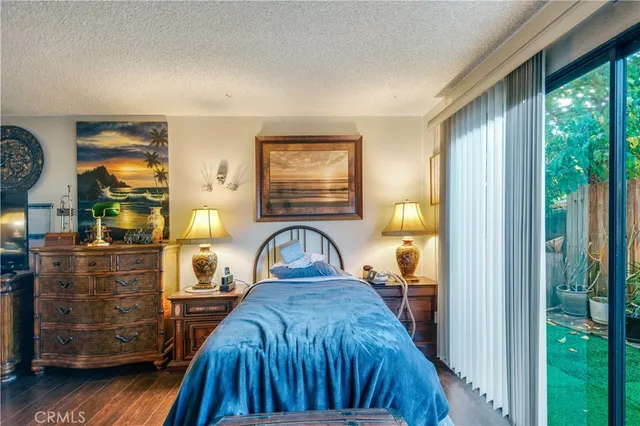 a backyard of a house with outdoor seating