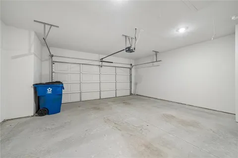 a view of a garage
