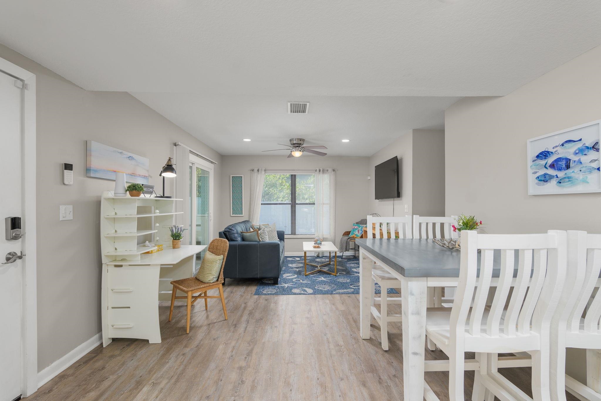 16 Ewing Street St. Augustine Beach, FL 32080 - Photo 27 of 55 a living room with furniture and a wooden floor
