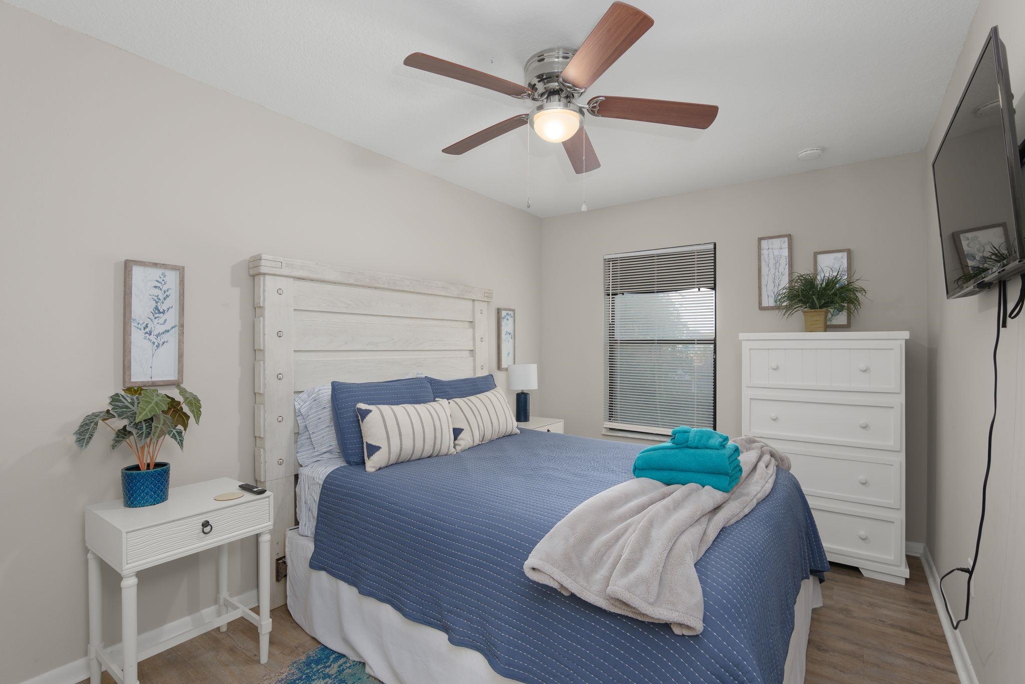 16 Ewing Street St. Augustine Beach, FL 32080 - Photo 42 of 55 a bedroom with furniture and a bed