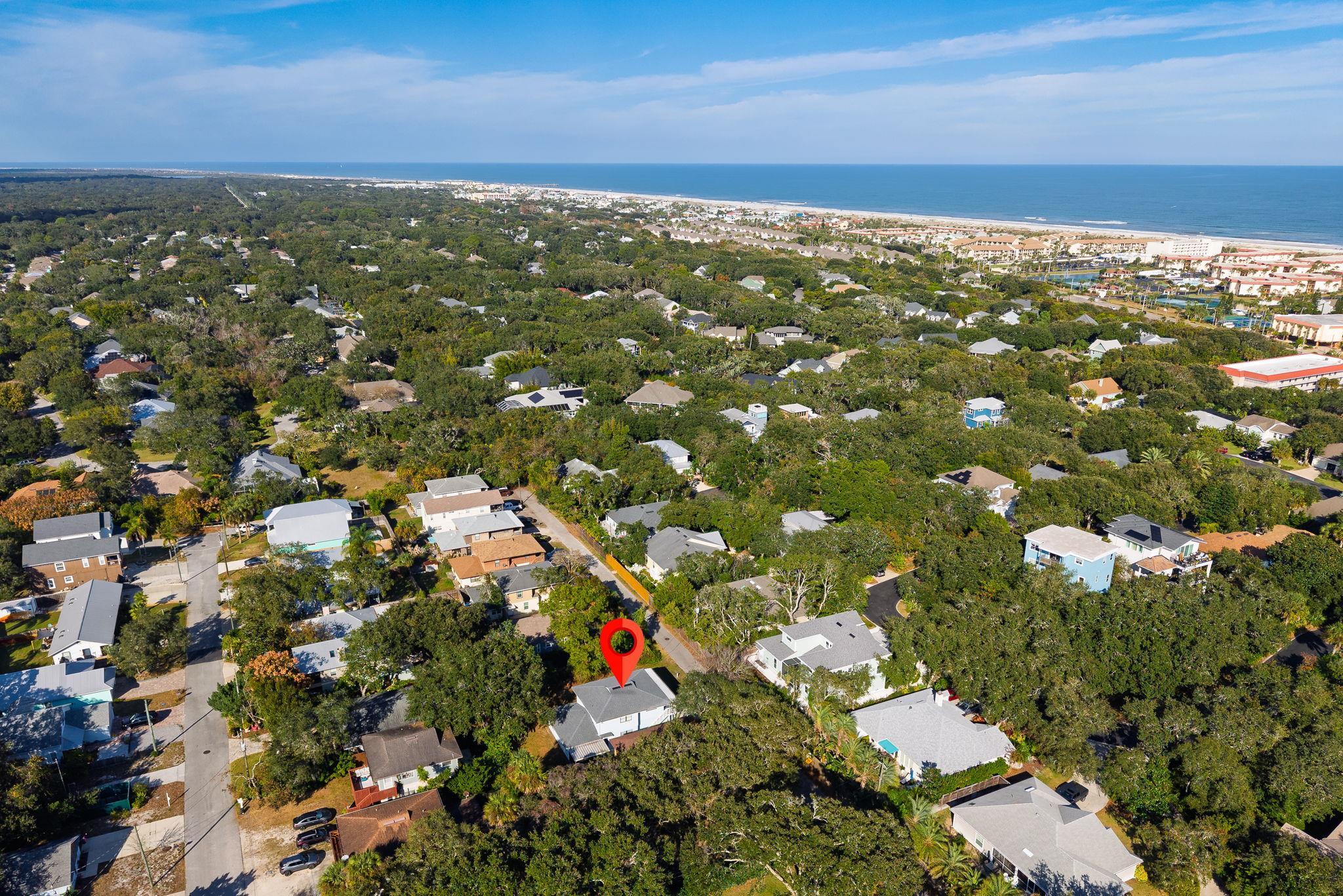 16 Ewing Street St. Augustine Beach, FL 32080 - Photo 47 of 55 a view of city and green space