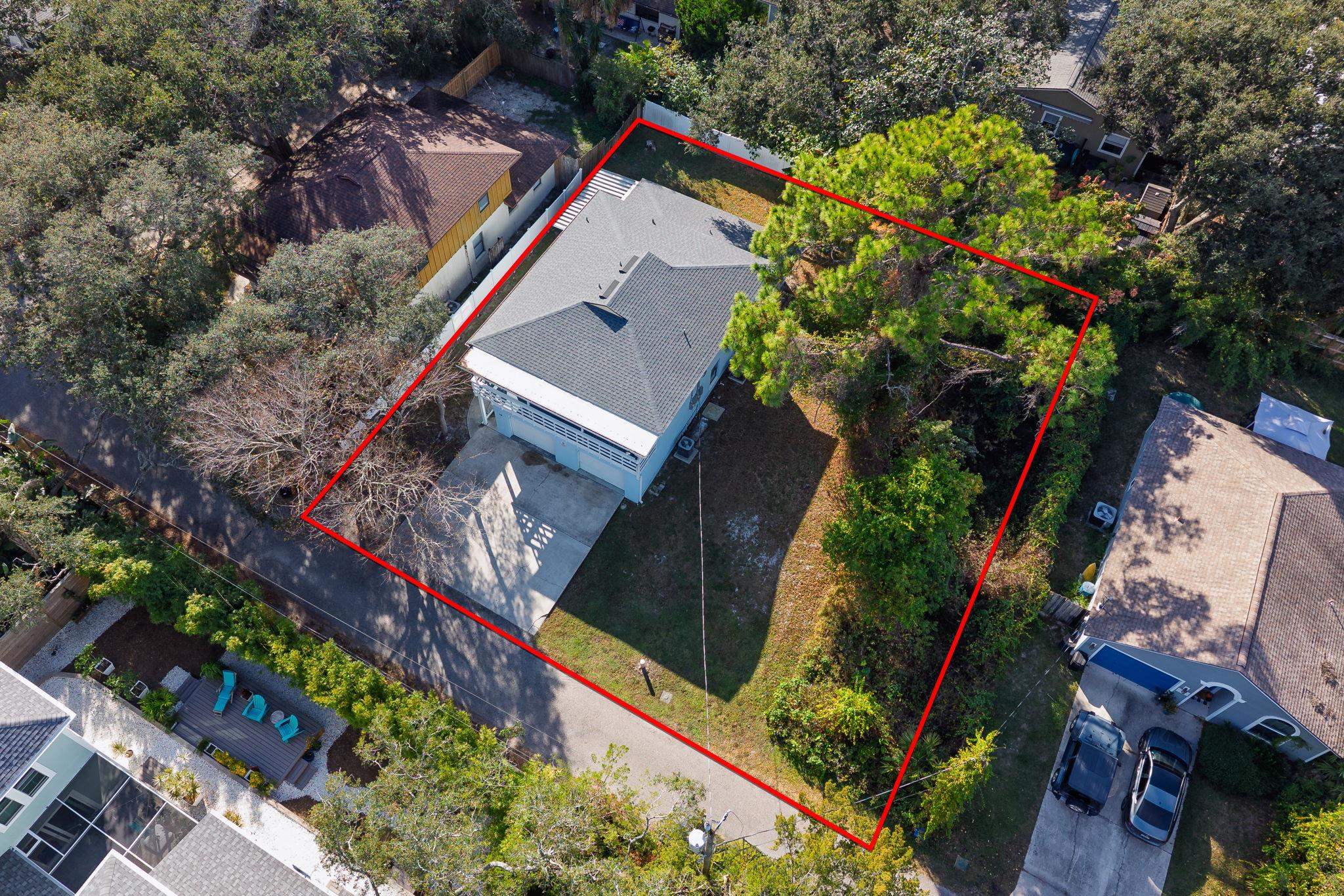 16 Ewing Street St. Augustine Beach, FL 32080 - Photo 52 of 55 an aerial view of a house