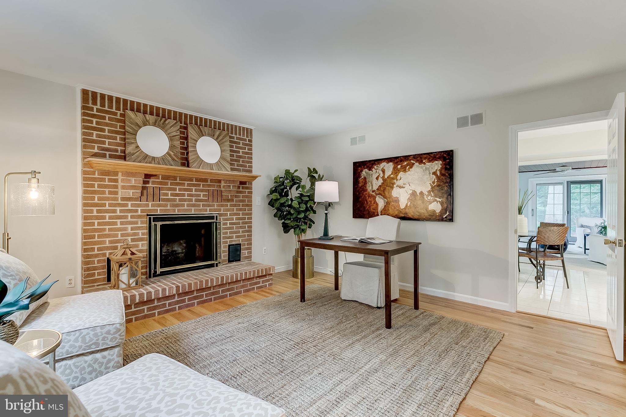 1603 Ridout Road Annapolis, MD 21409 - Photo 5 of 47 Den with wood burning fireplace