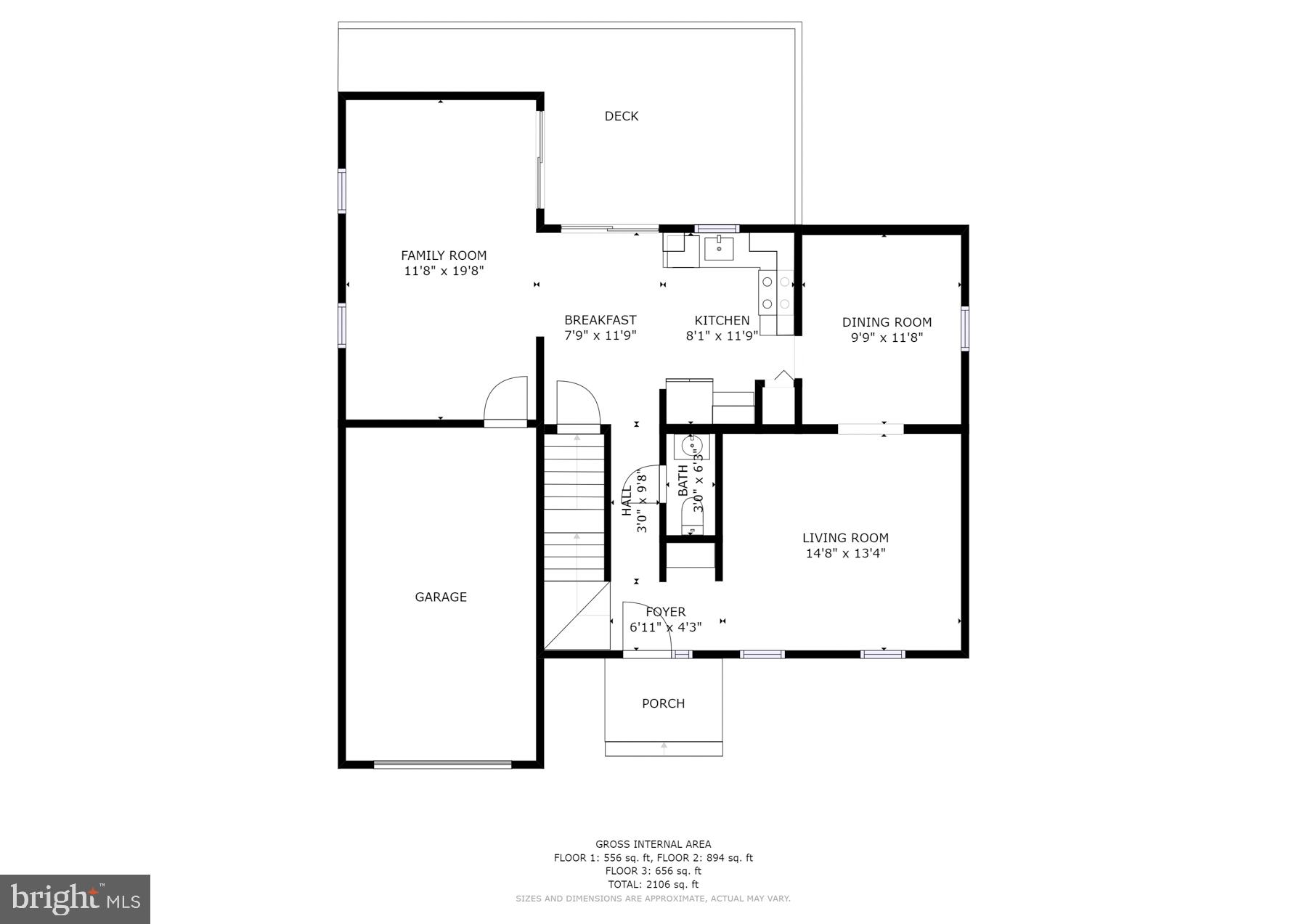 7804 Rippleview Lane Pasadena, MD 21122 - Photo 27 of 29 Main Level Floor plan