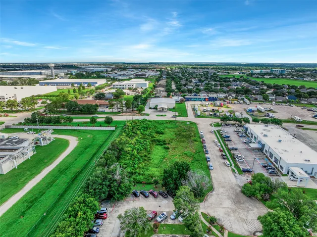 an aerial view of a city