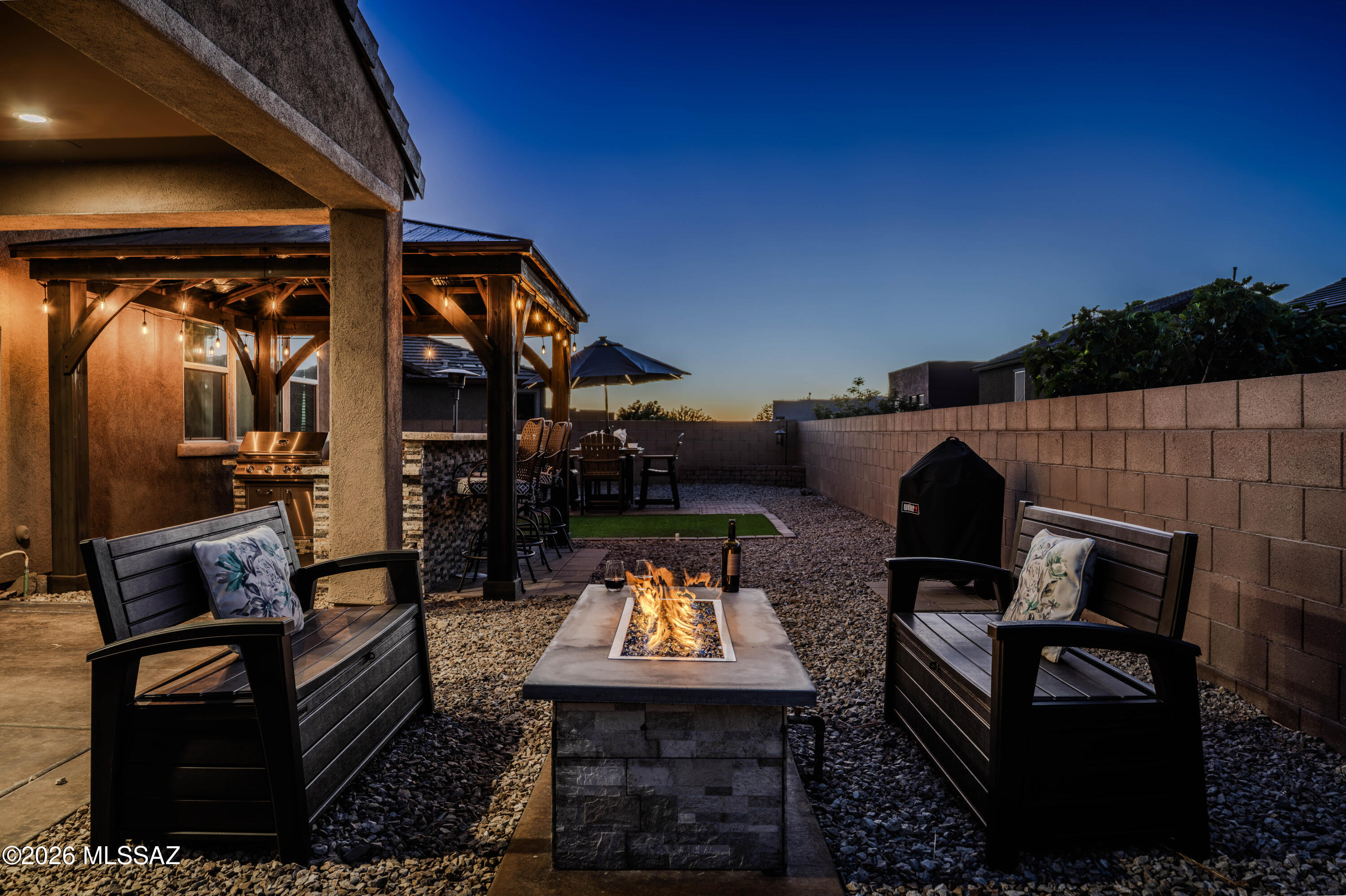 211 East Refuge Loop Vail, AZ 85641 - Photo 35 of 48 a view of a couches and dinning table in the patio