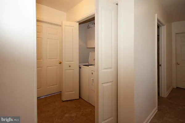 a view of closet area