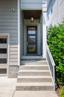 a view of entryway with a front door