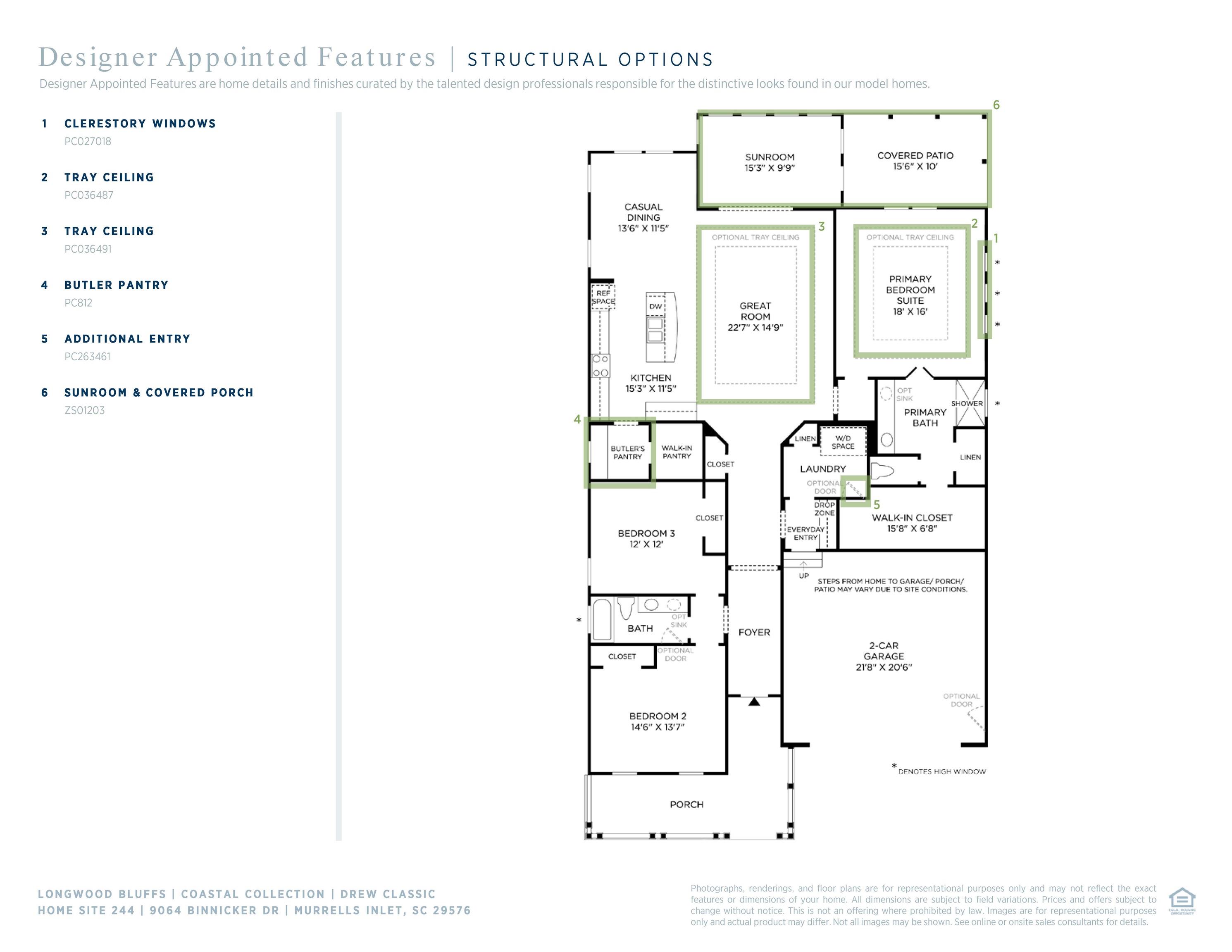 9064 Binnicker Drive Murrells Inlet, SC 29576 - Photo 11 of 11 Floor plan