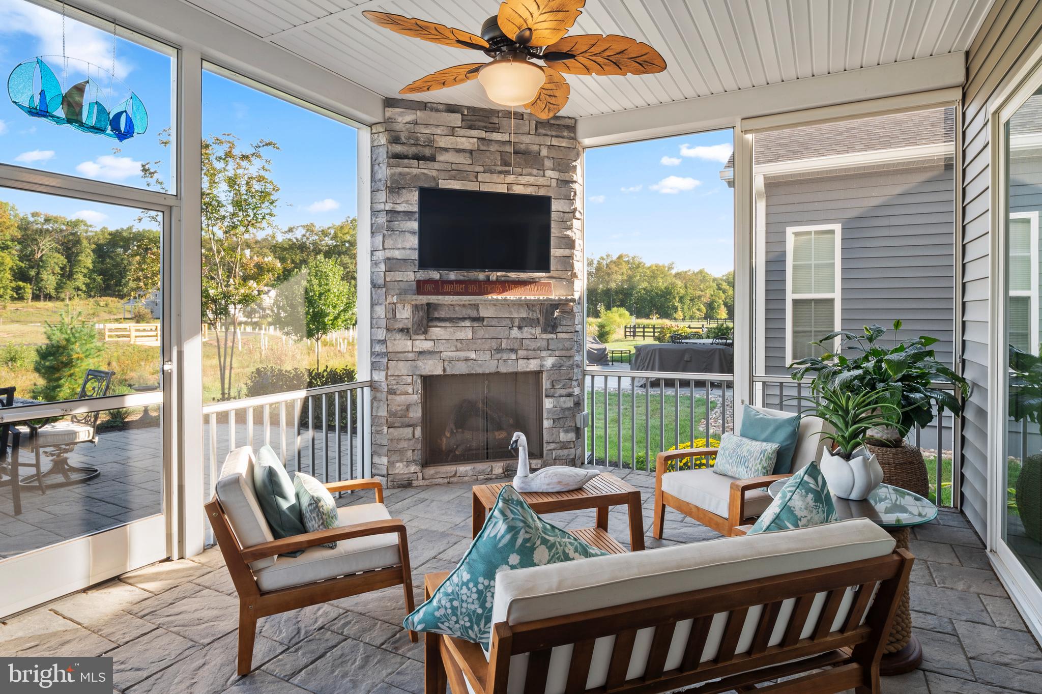 44 Lively Stream Way Gettysburg, PA 17325 - Photo 33 of 70 a outdoor living space with furniture and a fireplace