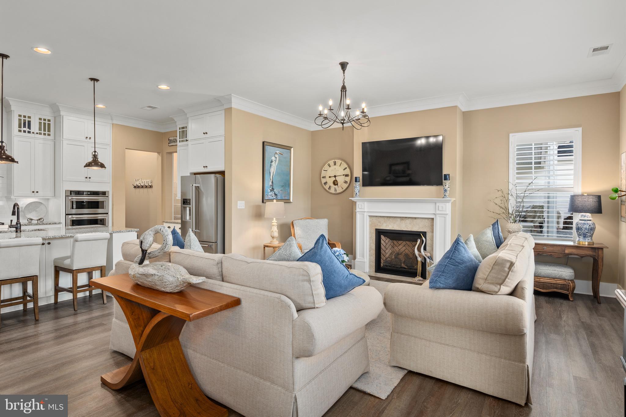 44 Lively Stream Way Gettysburg, PA 17325 - Photo 10 of 70 a living room with furniture fireplace and flat screen tv