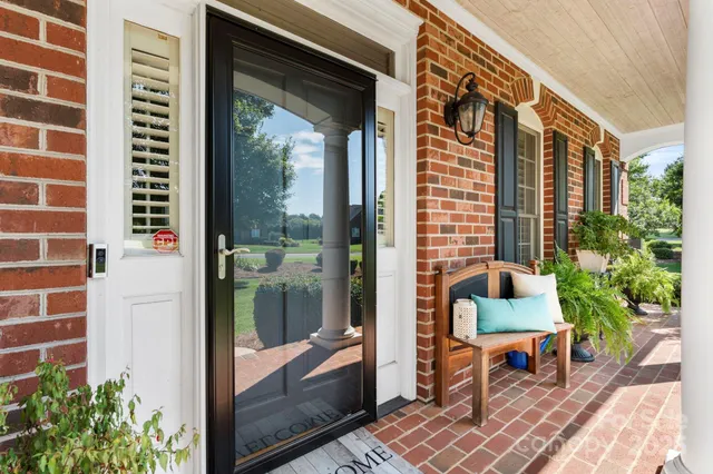 a outdoor view with a sitting space