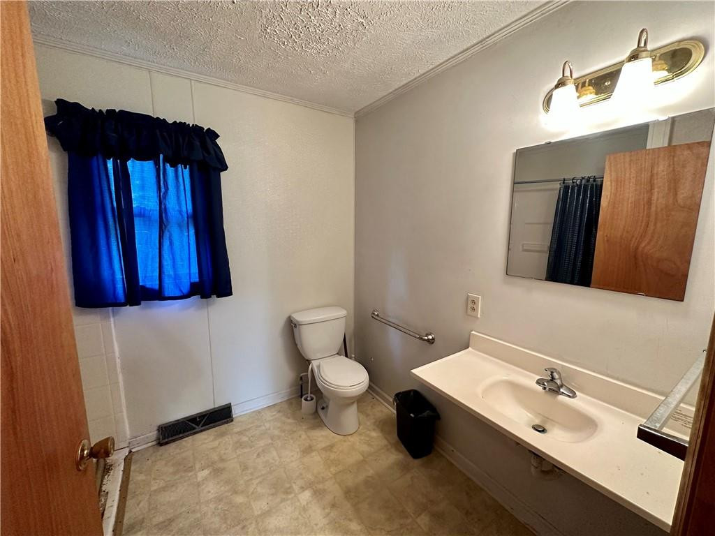 5545 Woodsdale Road Roxboro, NC 27574 - Photo 21 of 24 a bathroom with a sink a toilet and mirror