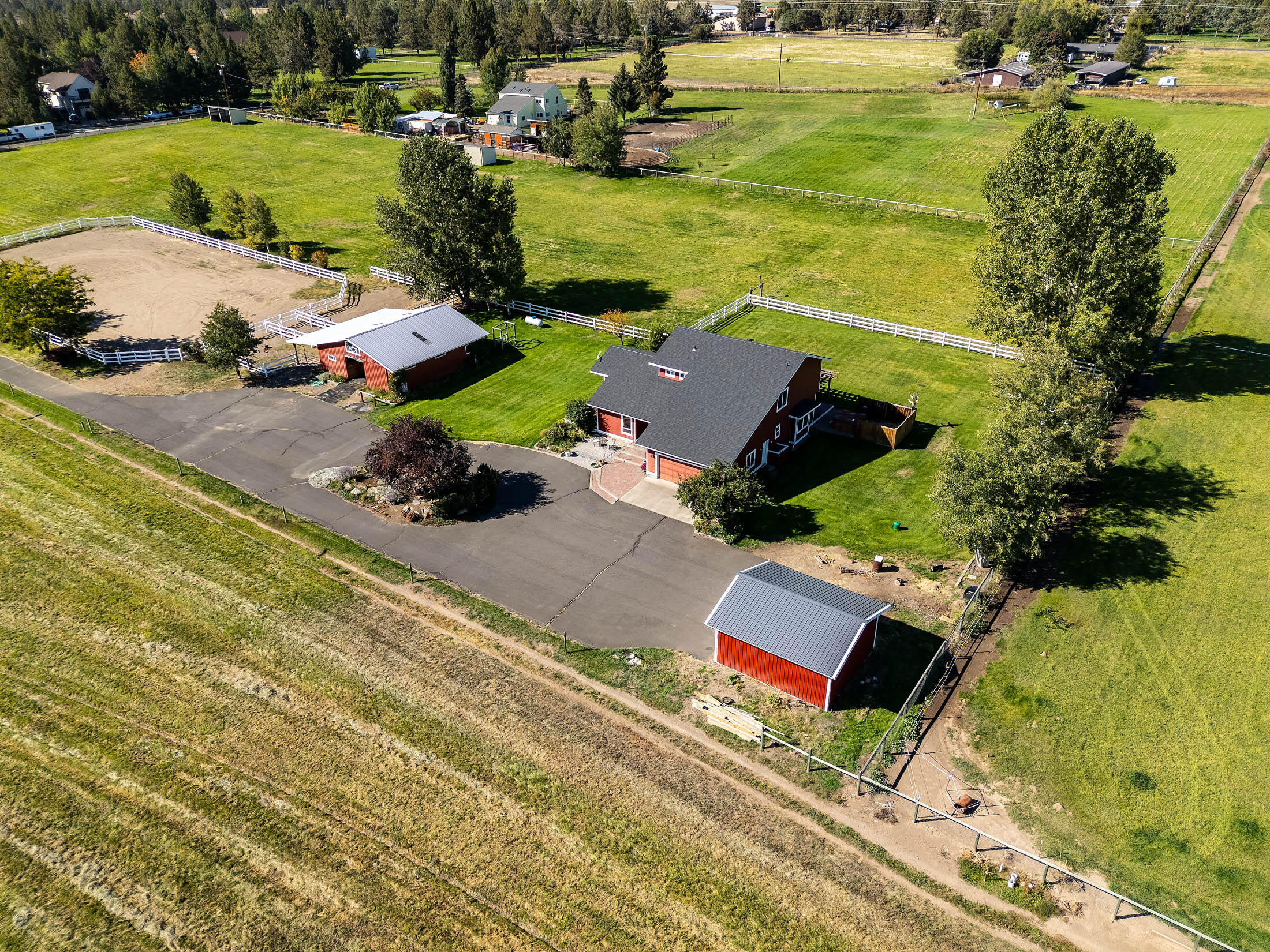 65010 Gerking Market Road Bend, OR 97703 - Photo 39 of 39 Arial of Home and barns