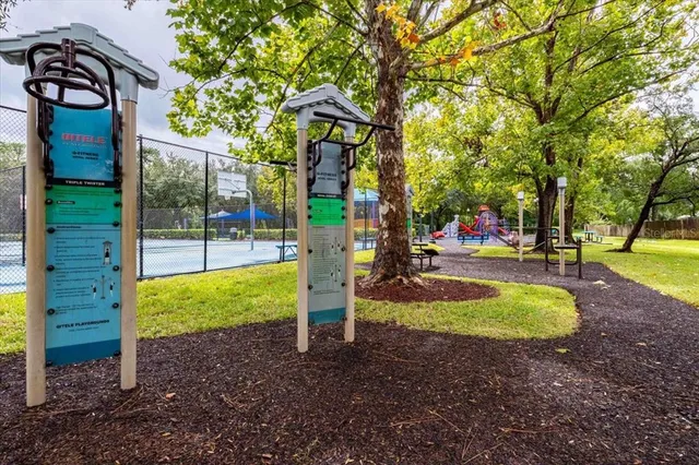 a view of outdoor space with garden