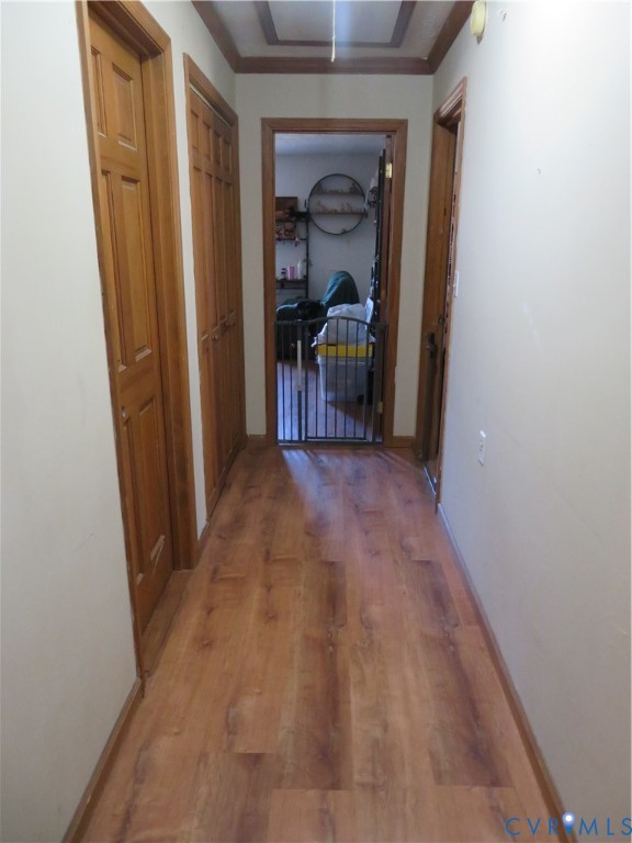 44 Adsit Lane Freeman, VA 23856 - Photo 42 of 58 a view of a hallway and a livingroom with furniture