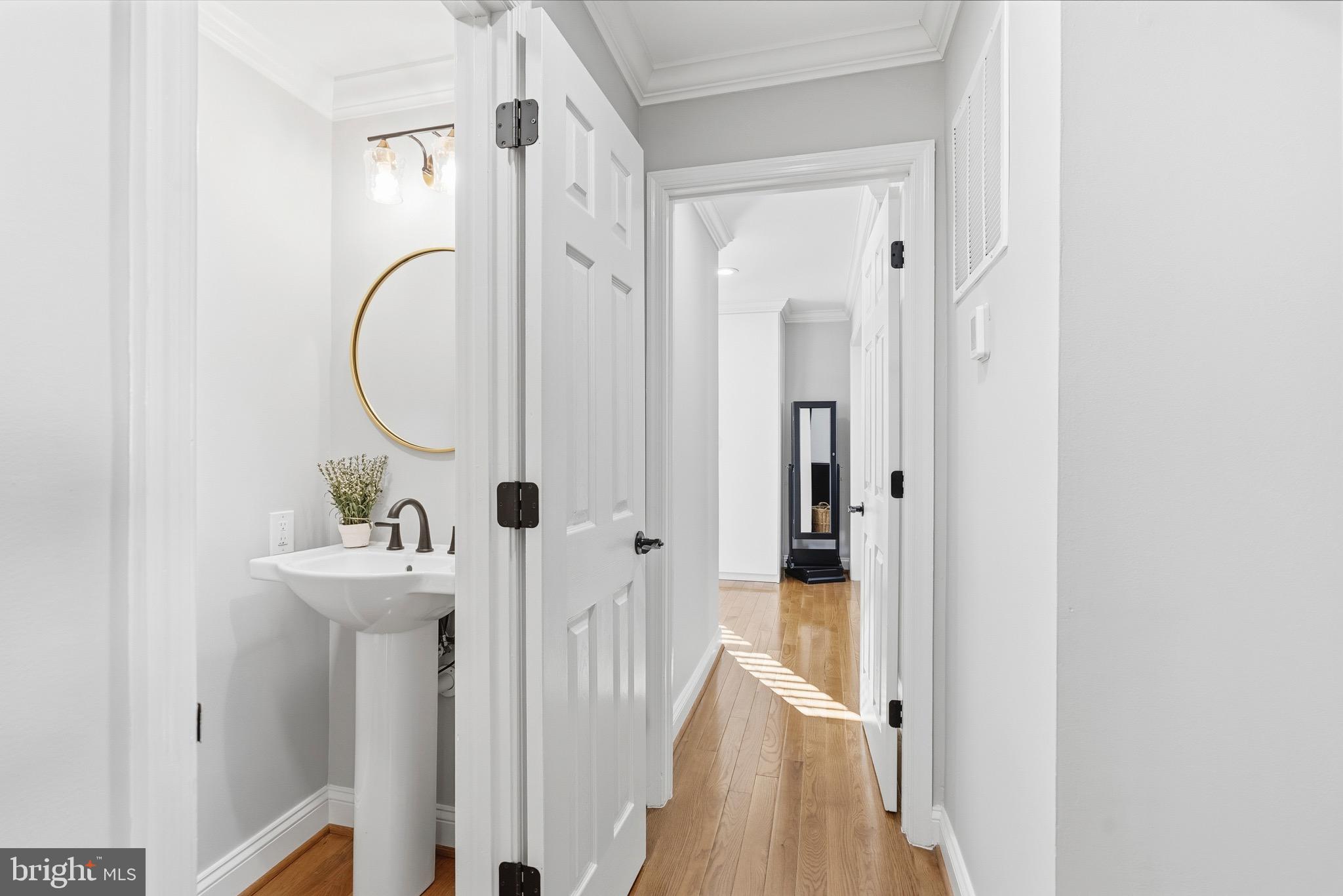 6837 White Rock Road Sykesville, MD 21784 - Photo 12 of 36 a bathroom with a sink mirror and vanity