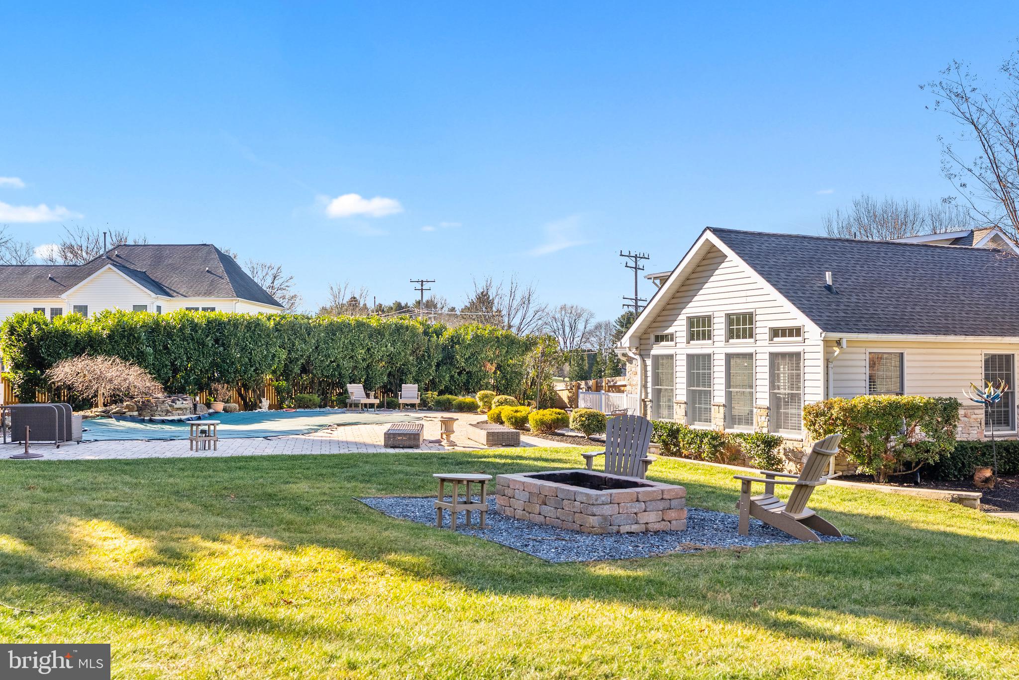 6837 White Rock Road Sykesville, MD 21784 - Photo 34 of 36 a view of a house with swimming pool and a yard